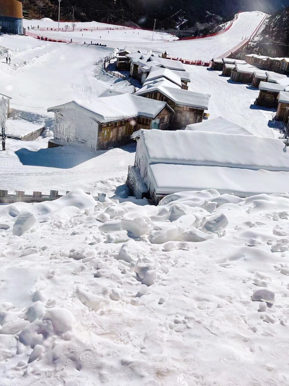 鹧鸪山雪景图片