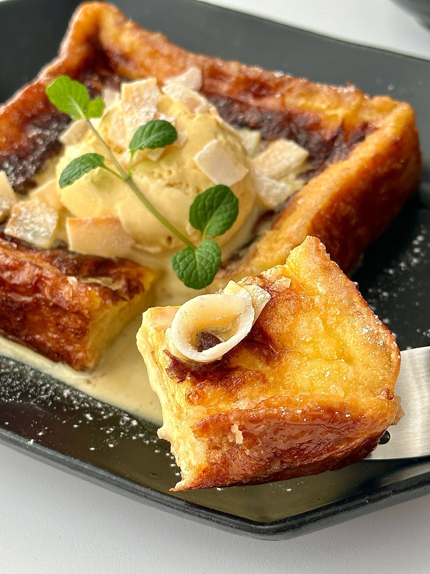 元气早餐|冰淇淋焦糖脆皮法式吐司