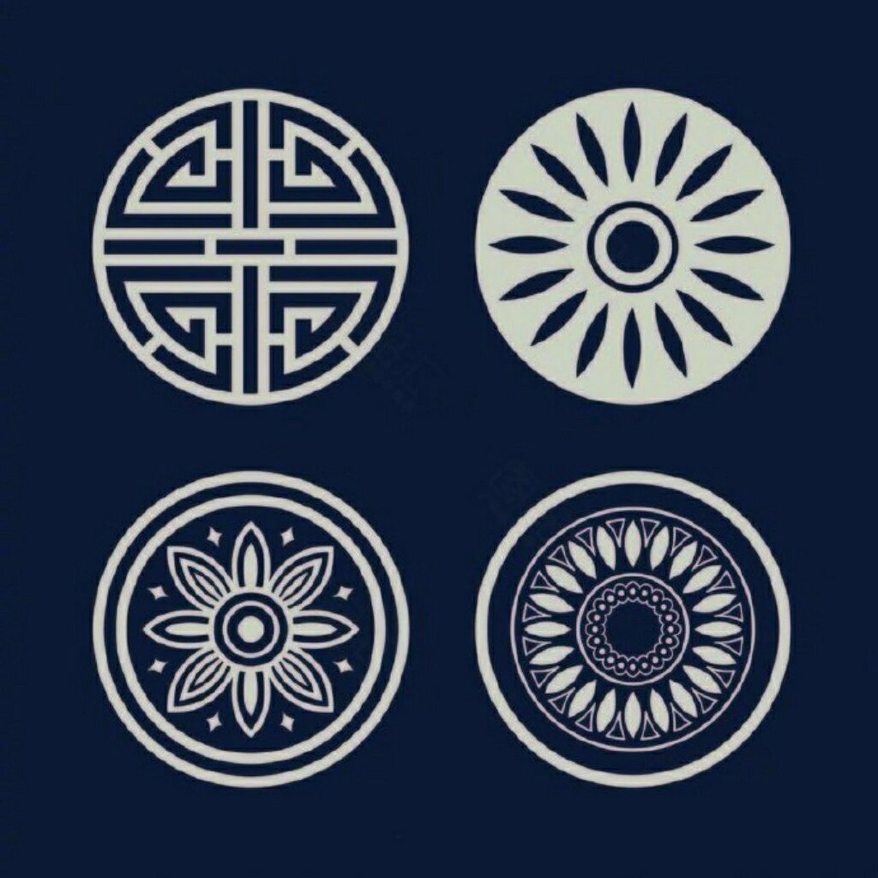 纹样|多图感受中式对称之美  对称元素在传统文化中的重要地位.