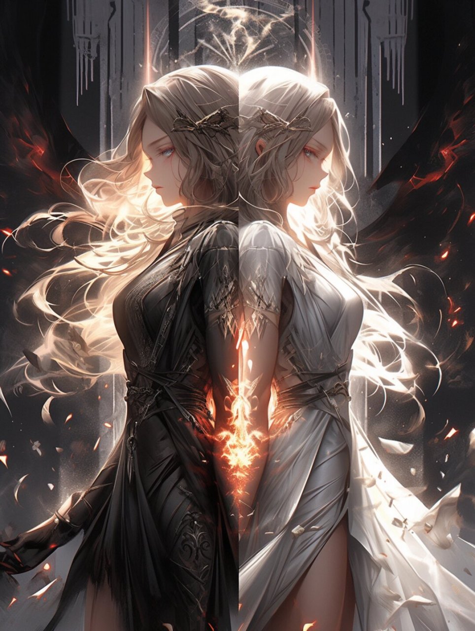 光明与黑暗|希望中的恐惧与厌倦  一半光明,一半黑暗的舞者.