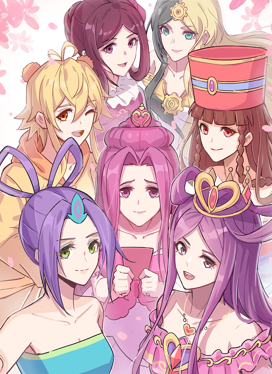 叶罗丽#美图壁纸,叶罗丽公主们齐聚一堂,思思和冰公主都有了翅膀