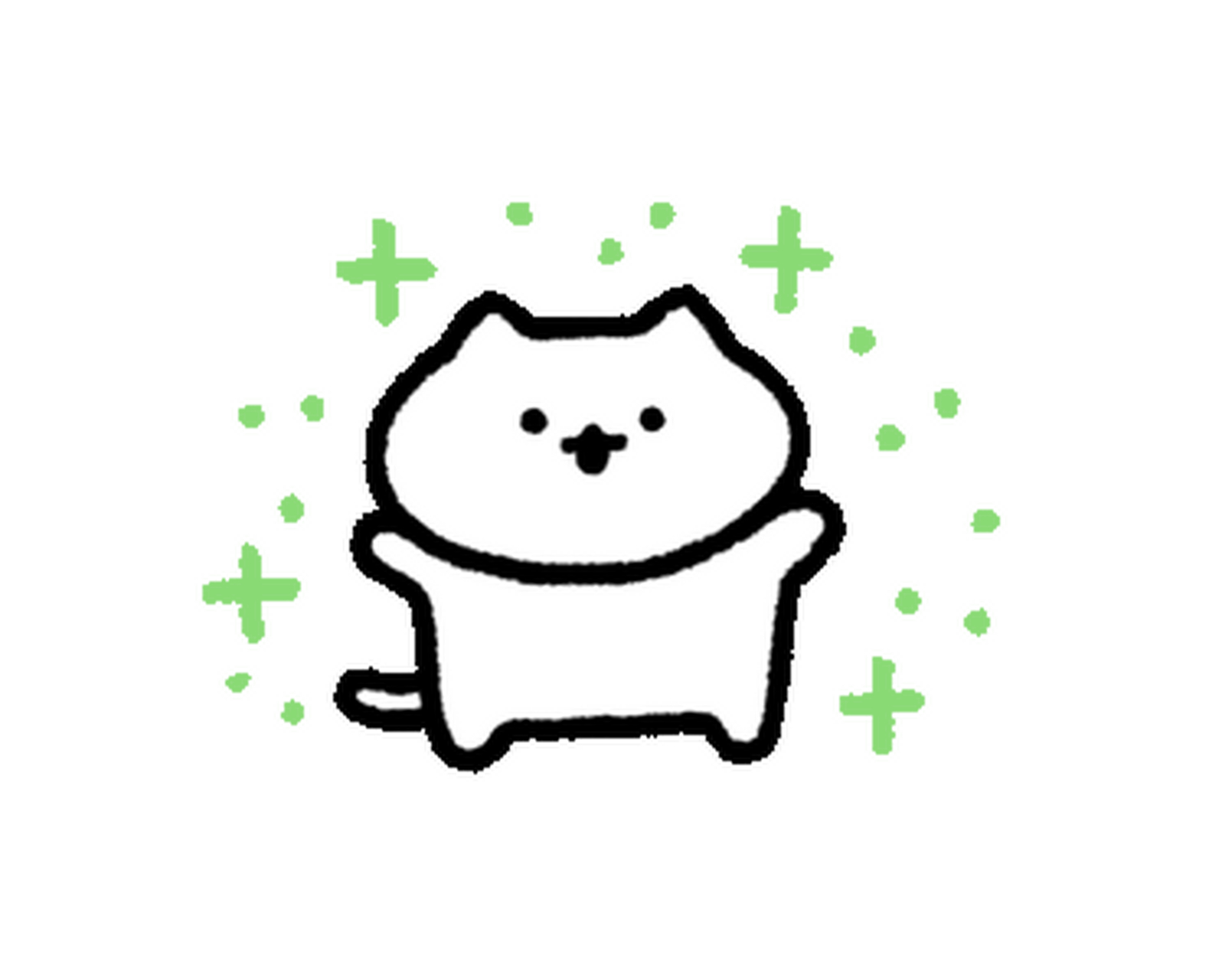 line表情包丨可爱线条小猫2.