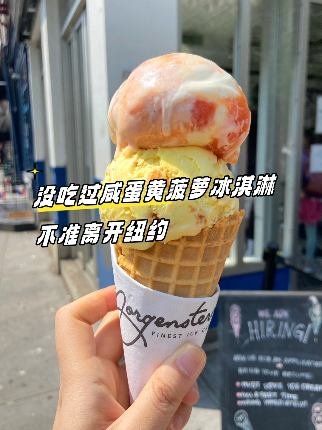 我会毫不犹豫地推荐morgensterns finest ice cream
