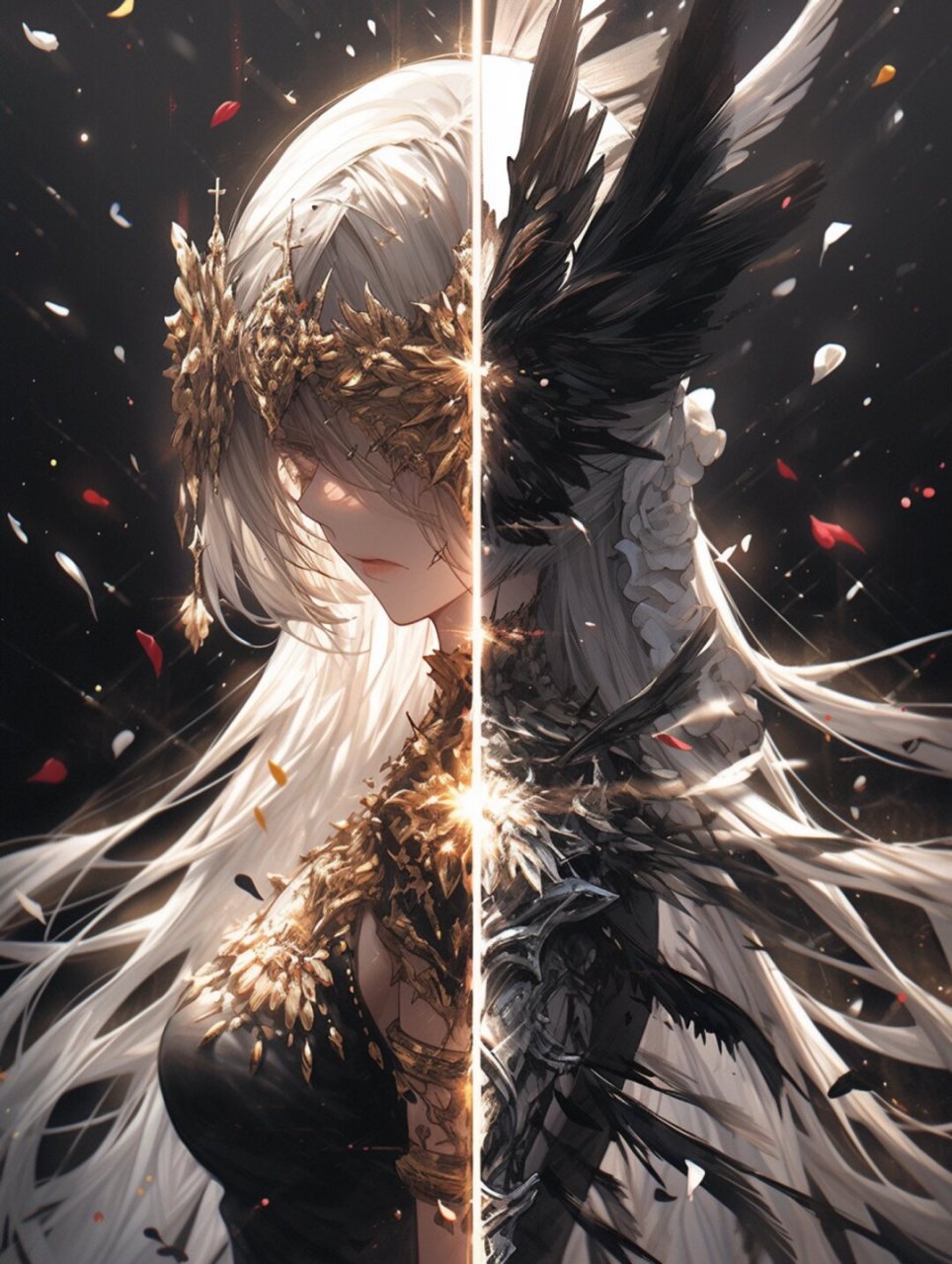 光明与黑暗|希望中的恐惧与厌倦  一半光明,一半黑暗的舞者.