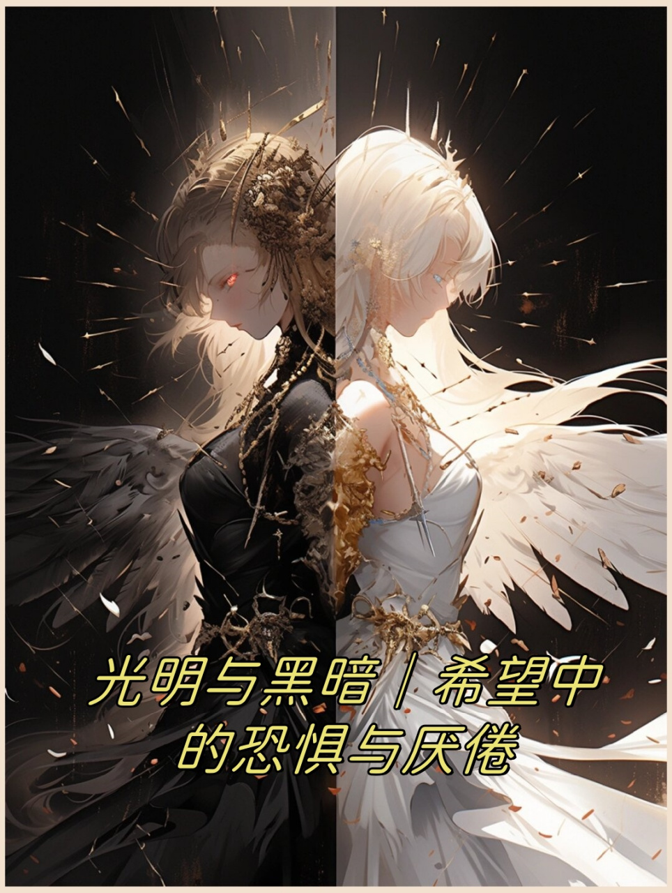 光明与黑暗|希望中的恐惧与厌倦  一半光明,一半黑暗的舞者.