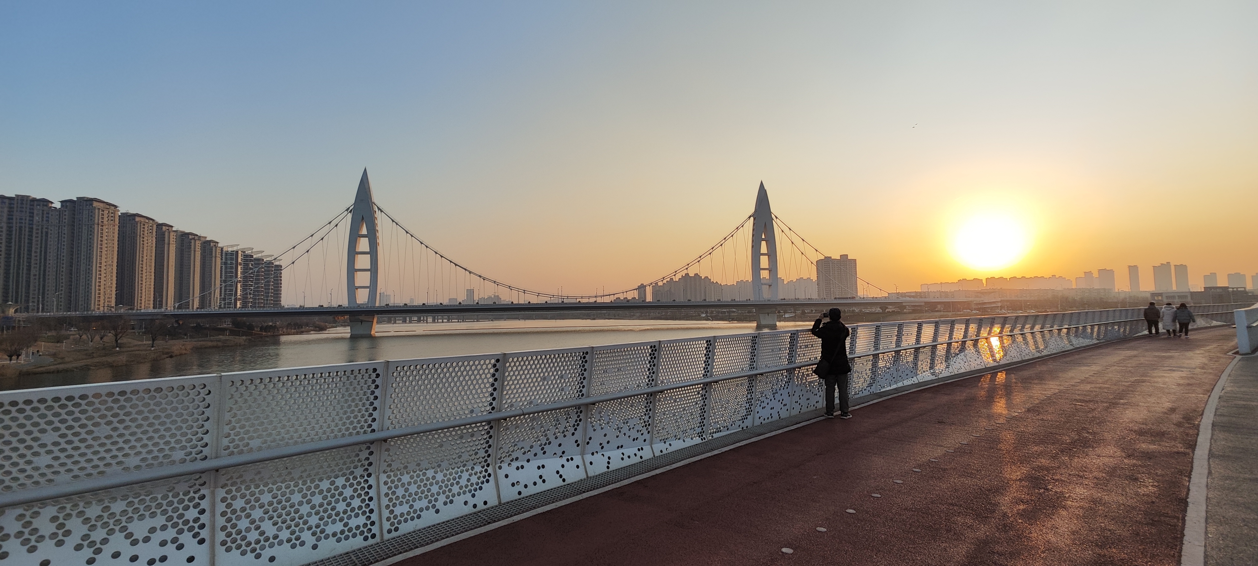 冬日灞河 风景如画