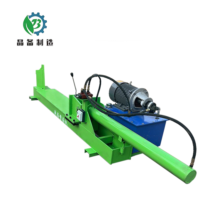 液压式全自动劈木机 龙门式树根木墩劈开机 电动小型劈柴机