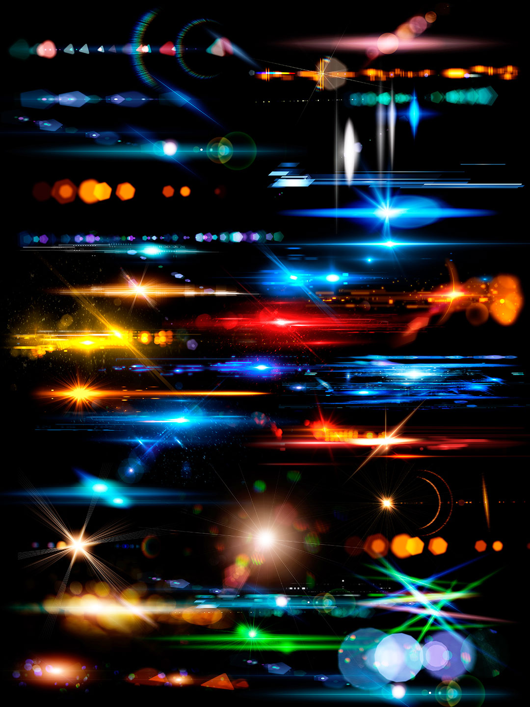 光效光晕光斑高清背景特效平面海报炫光图库psd模板png免扣ps素材