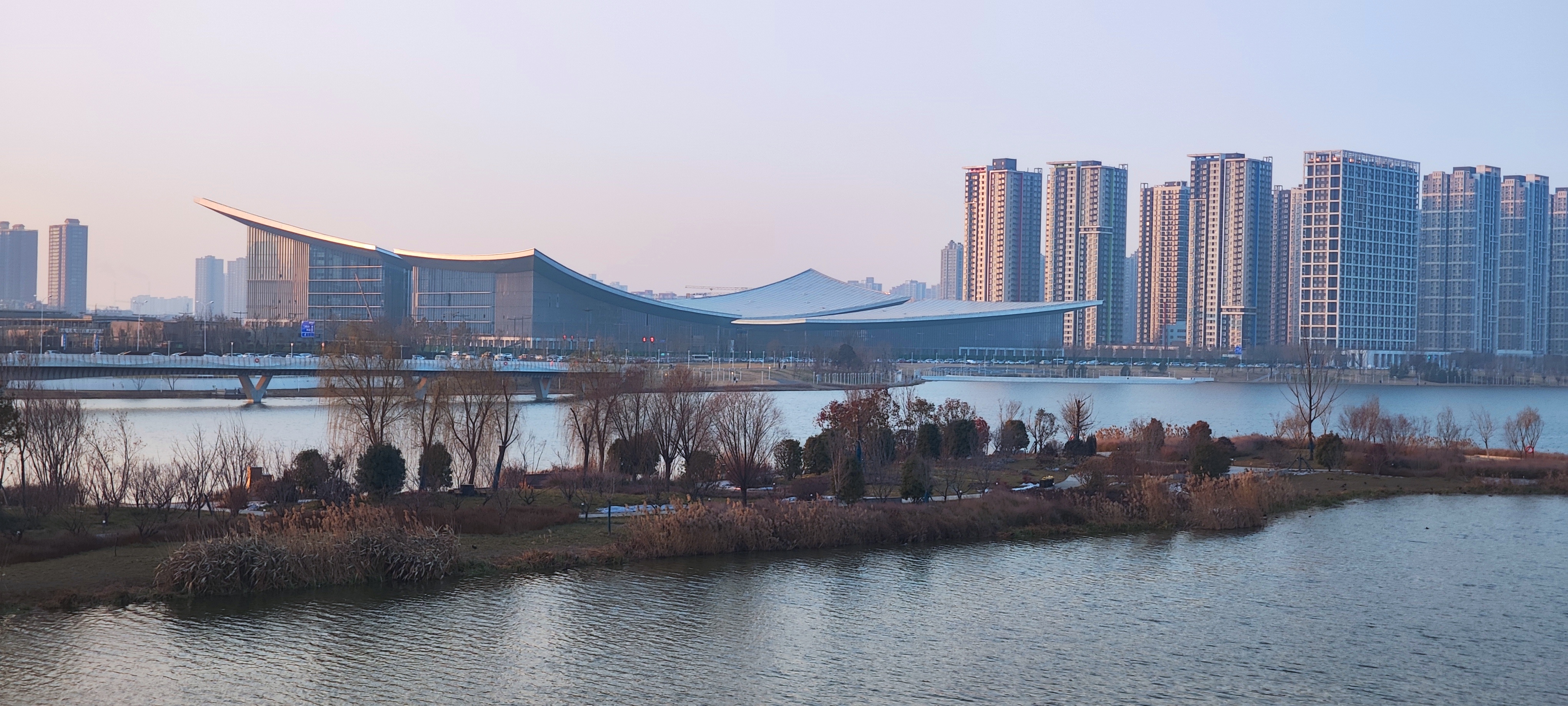 冬日灞河 风景如画