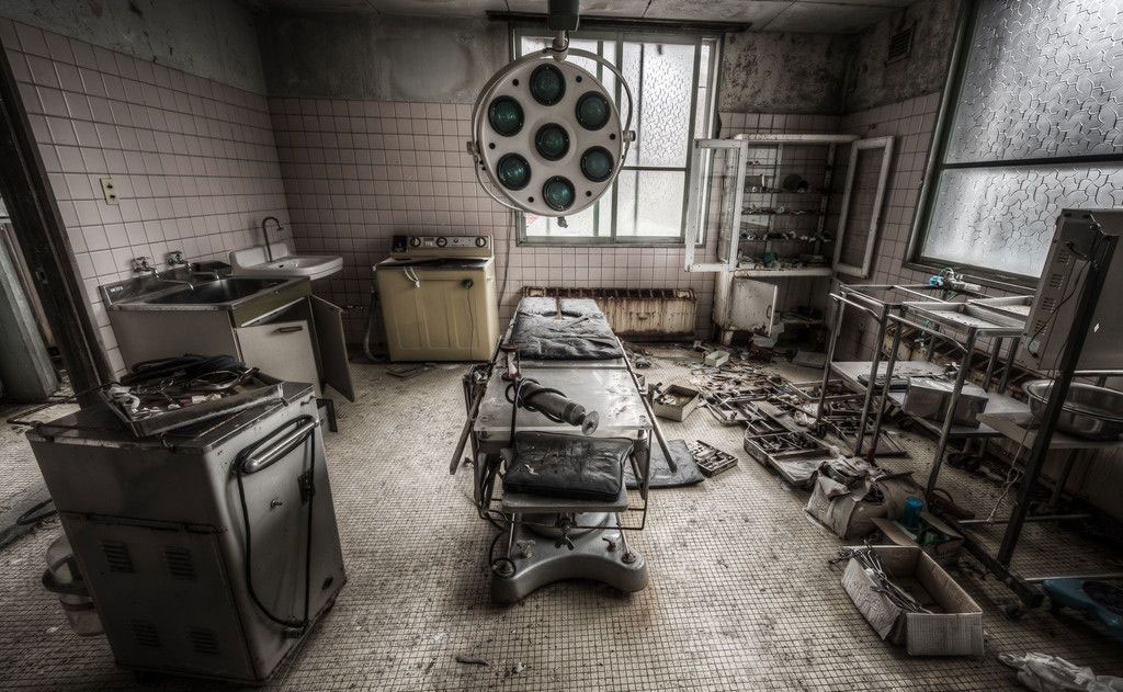 废弃医院照片恐怖图片