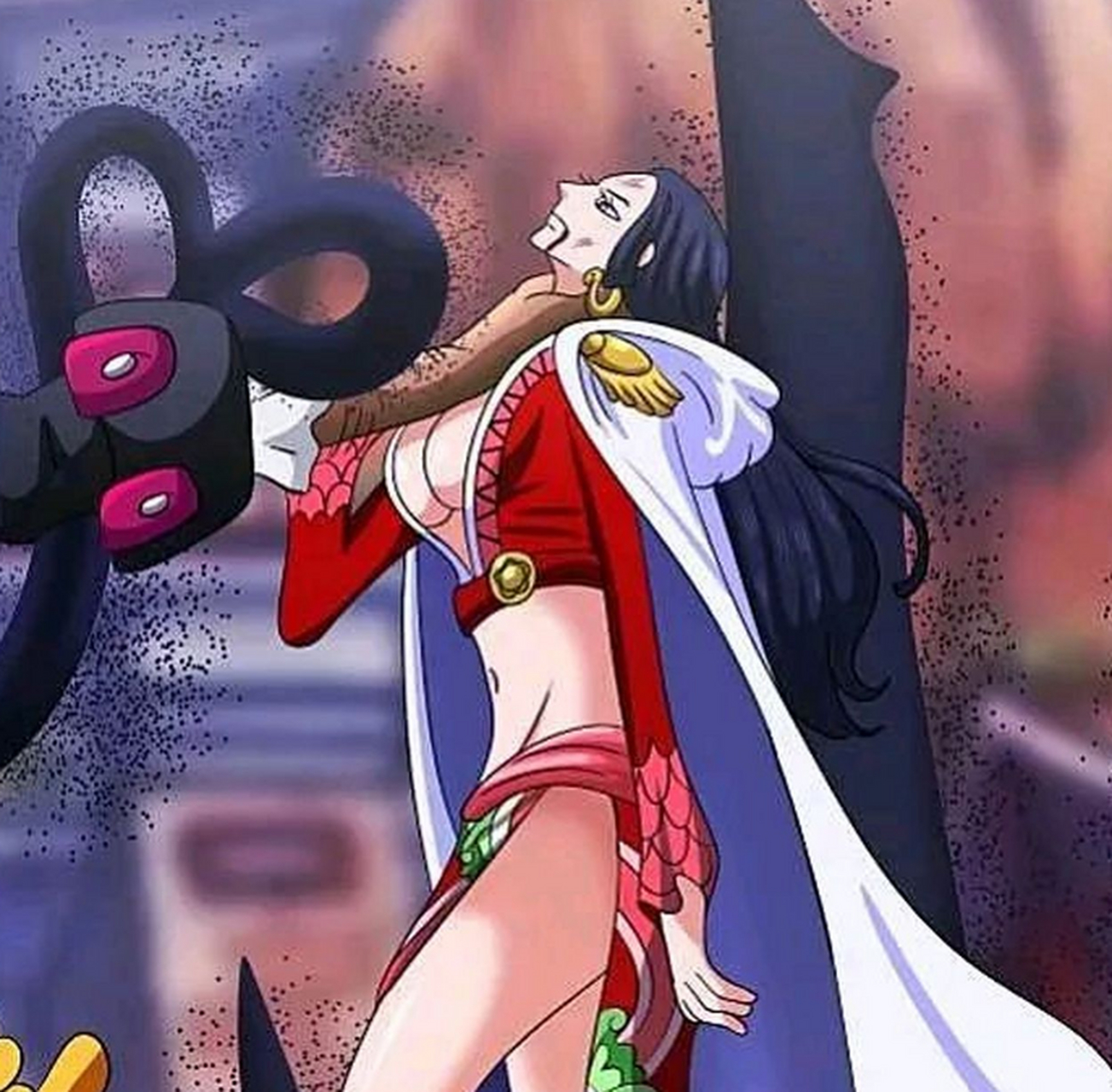 海贼王第1059话讲述了女帝被黑胡子团和海军本部联合攻击的惊心动魄的