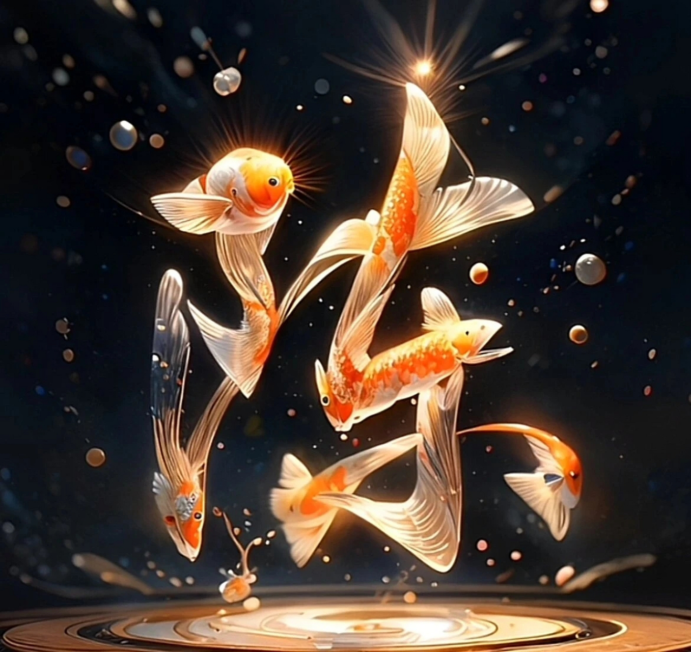 年年有鱼 锦鲤姓氏头像 喜欢的自取