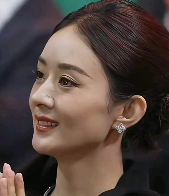 浓妆都盖不住赵丽颖的疲惫感,娃娃脸全无,骨相美出来了!