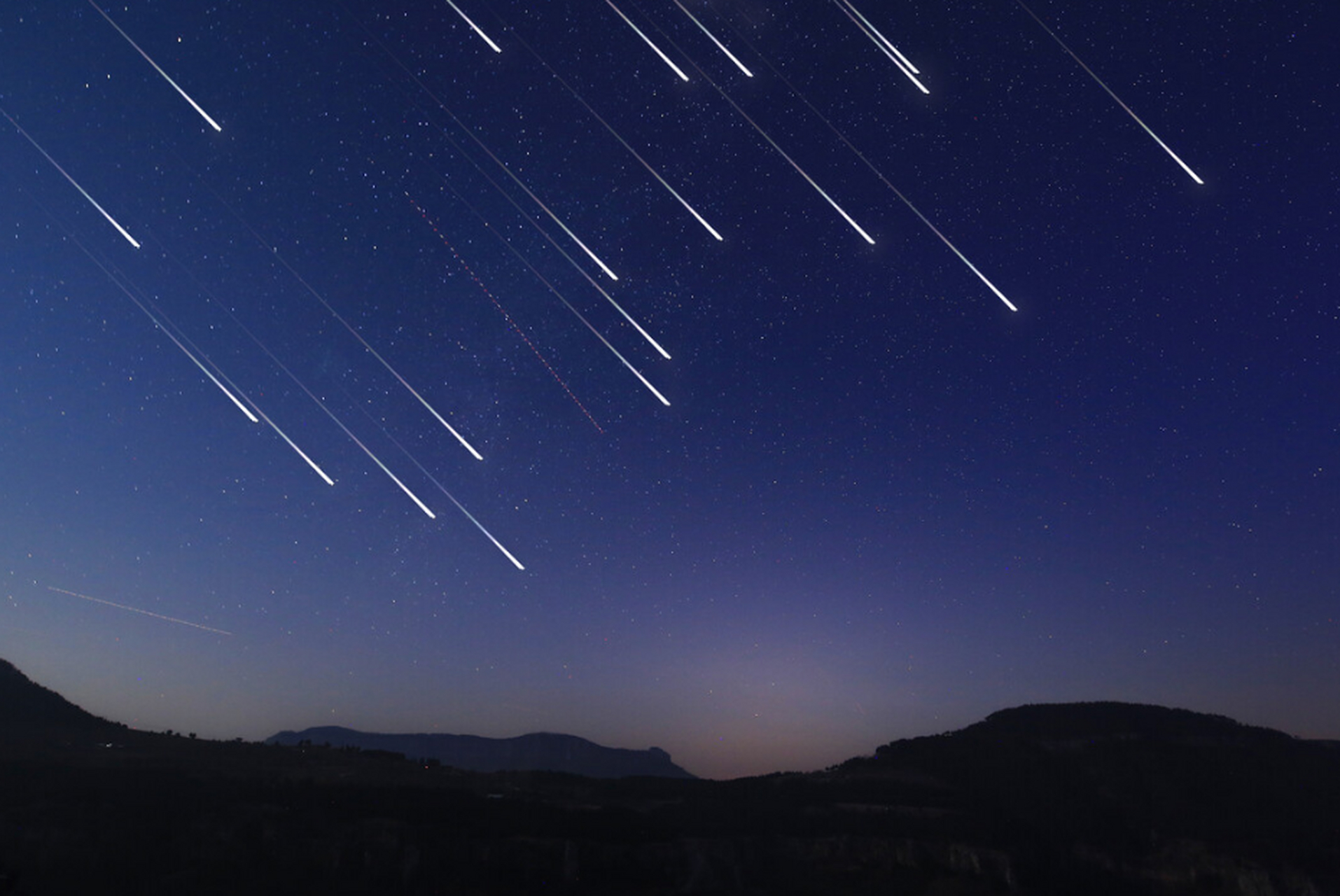 星空图片清晰 流星雨图片