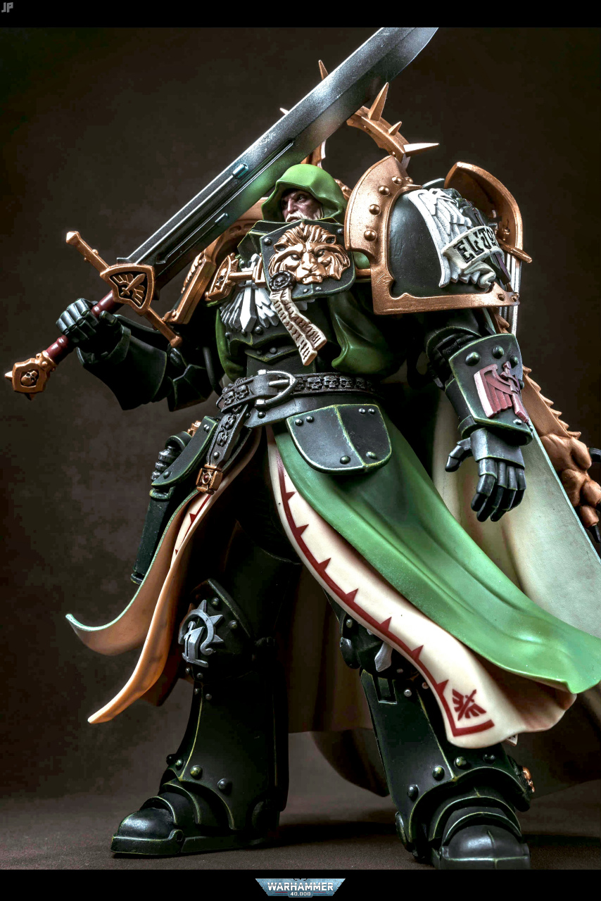 模型欣赏:暗源 战锤40k 基因原体狮王 第一军团黑暗天使 莱昂·艾尔