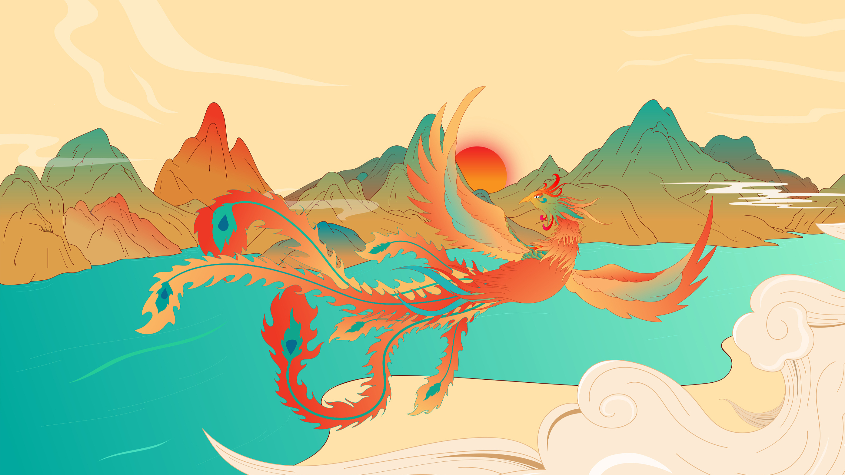 凤凰与朱雀:神话传说中的双翼神兽辨析