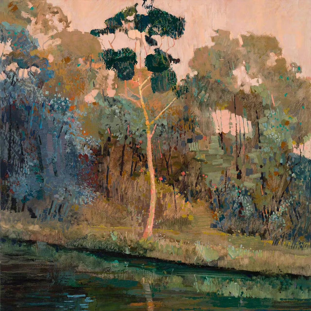 油画/艺术家adam pyett 笔下的树  在艺术家adam pyett的油画世界里