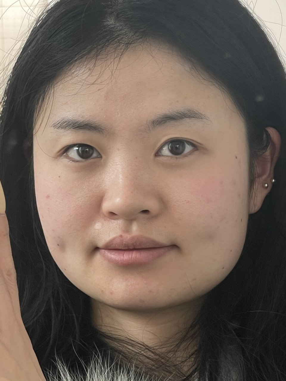 当方圆脸短下巴尝试jennie妆容后!