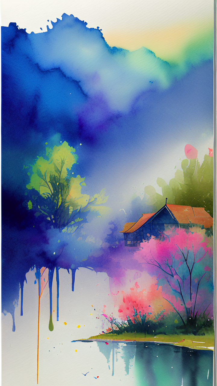 在夏天,这种治愈风景画作让人心旷神怡,感受大自然的美和生活的温柔