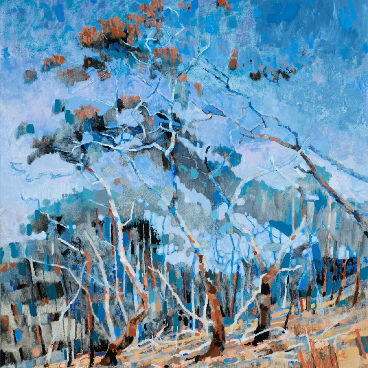 pyett 笔下的树  在艺术家adam pyett的油画世界里,树木成了最动人的