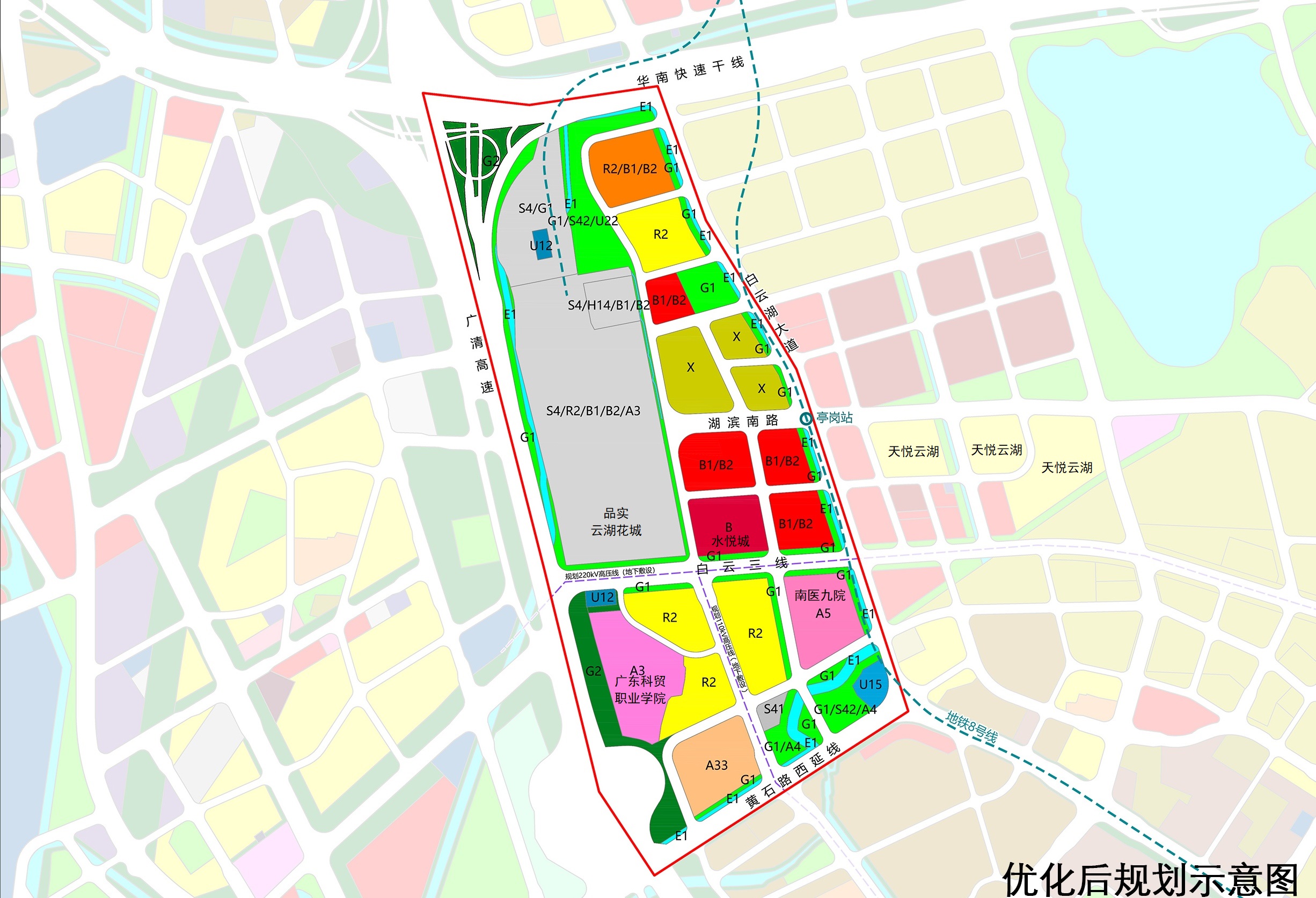 白云三线道路规划图图片