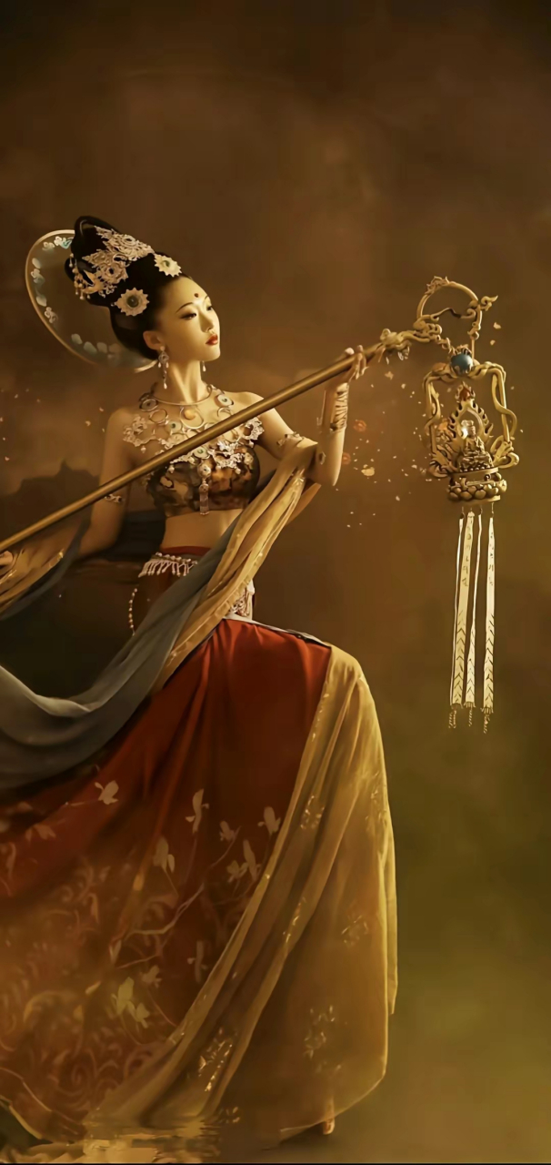 美女壁纸,敦煌飞天,美丽的化身,感受奇幻唯美的魅力 #跨年创作挑战赛