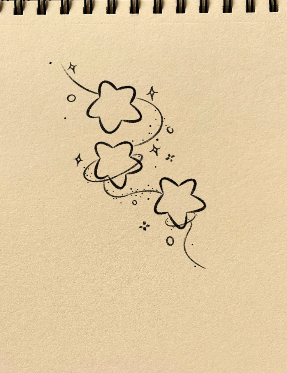 星星简笔画  惊叹不已!这幅简笔画真是令人惊艳,绝非一般之作.