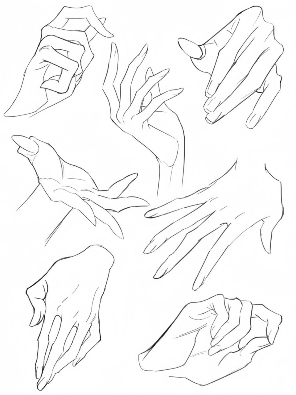 n 手部线稿素材合集  亲爱的绘画爱好者们,今天为大家带来了一系列