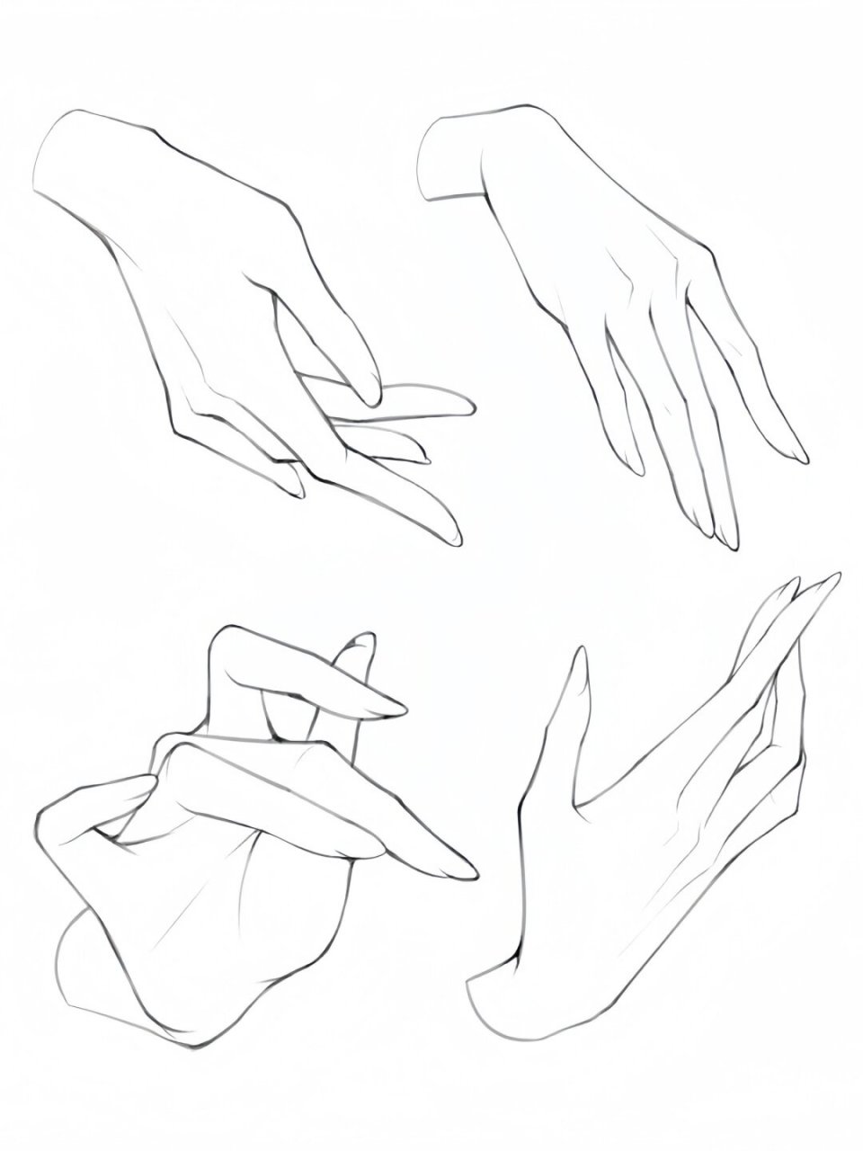 n 手部线稿素材合集  亲爱的绘画爱好者们,今天为大家带来了一系列