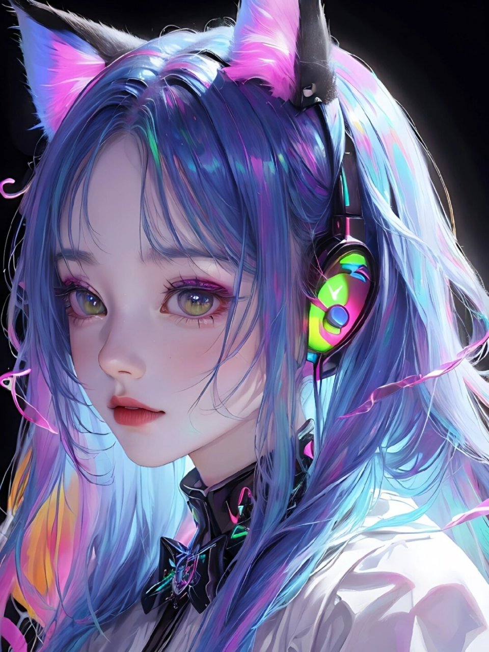 赛博朋克 你的猫系电竞少女已经上线  你的猫系电竞少女已经上线!