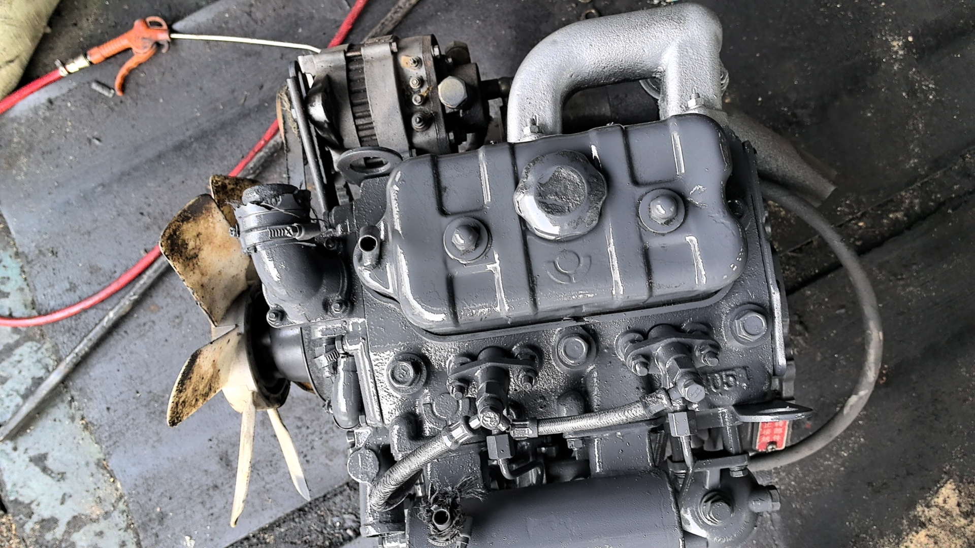 二手柴油机发动机五十铃发电机