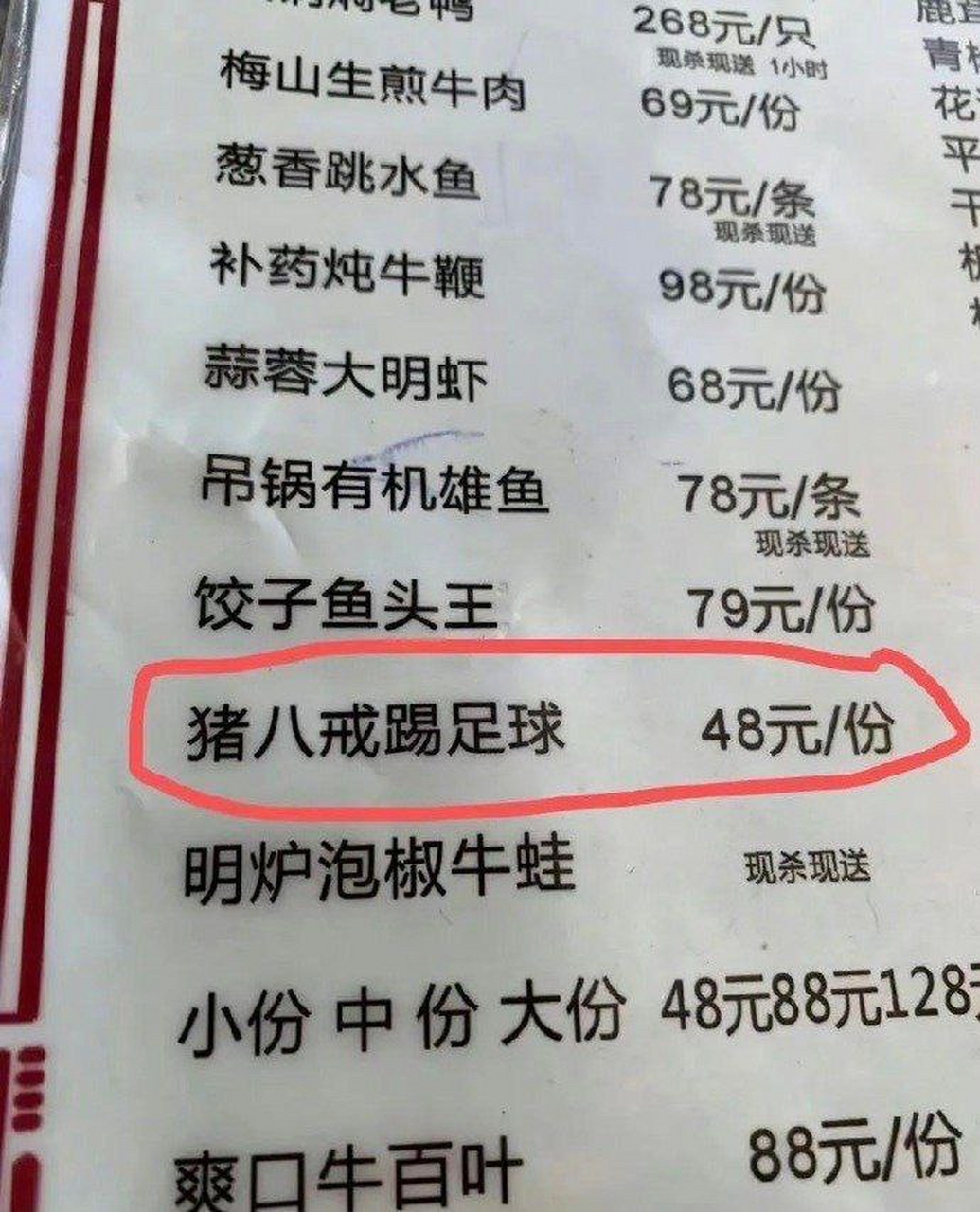 这个老板整这个菜单也太搞笑了吧