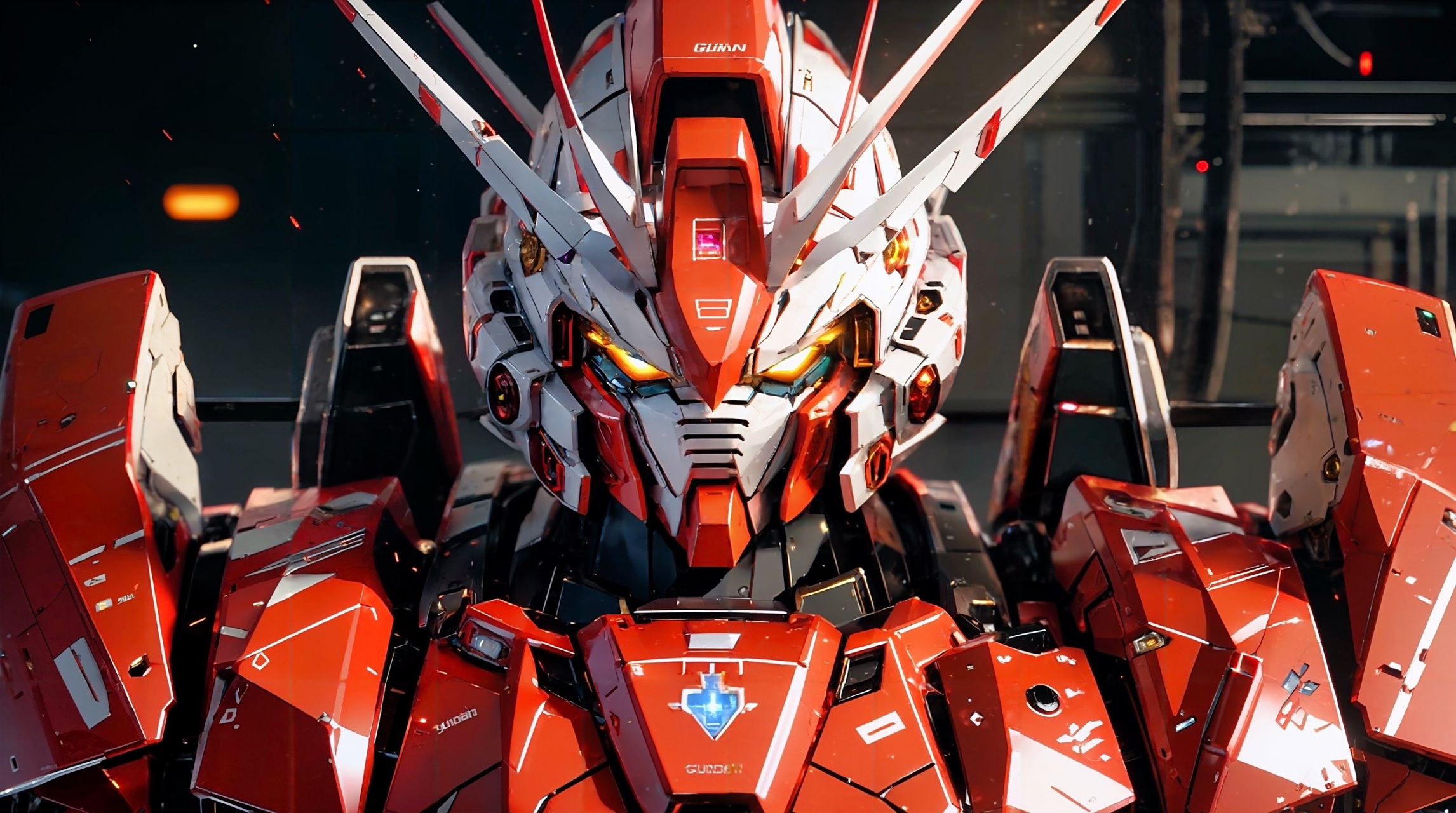 ai生成的一组机动战士高达头像作品,作为高达的元素基本上都已经具备