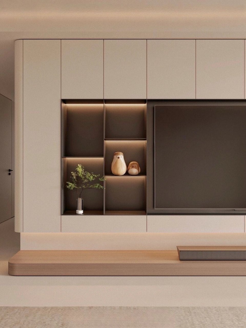 96如果你是收纳控,这款定制的满腔电视柜绝对是你的心头好.