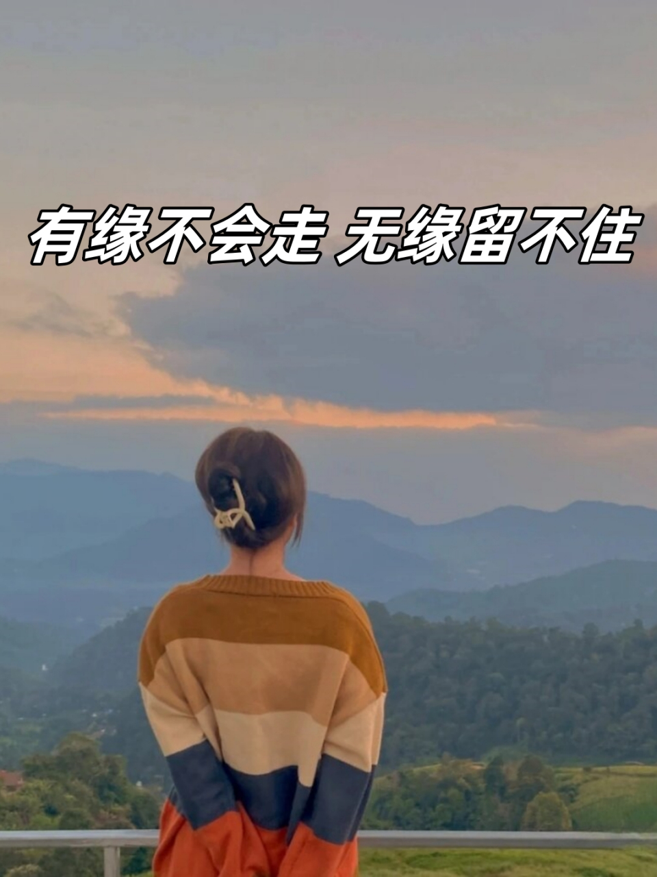 有缘不会走 无缘留不住  是的,有缘千里来相会,无缘对面不相逢.