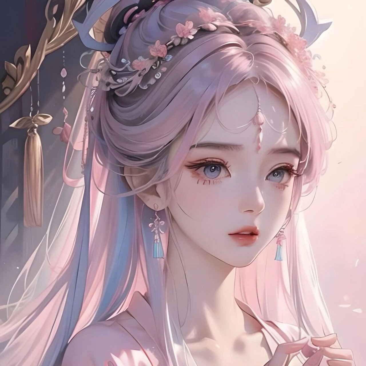 粉色系|我见犹怜的古风少女  粉嫩如初春之桃花,清新如深秋之菊花