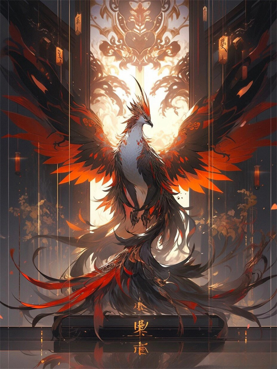 最独特的是,重明鸟每一目都有两个眼珠,因此得名重明,也有称其为重睛