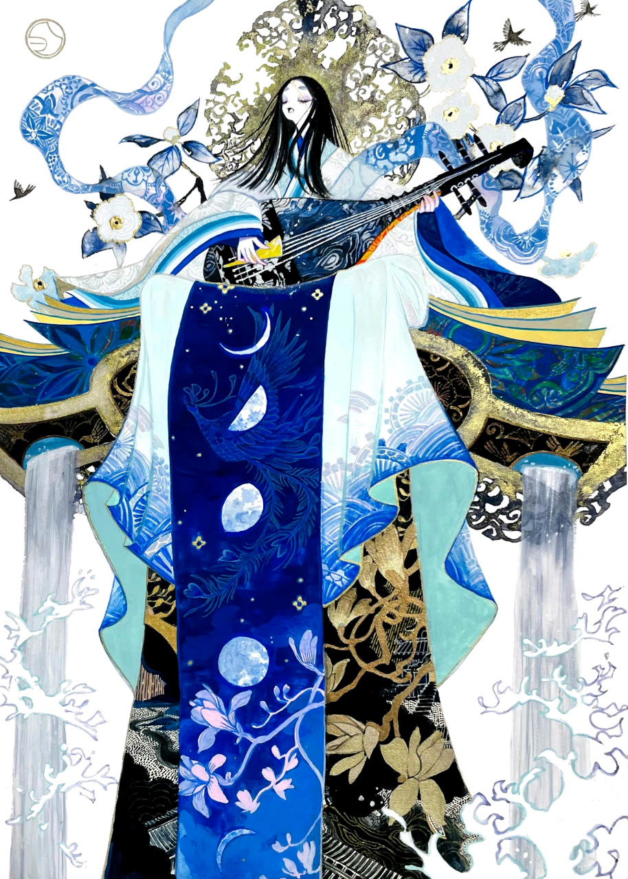 画师shiguretau动漫绘画作品欣赏,描绘了一组华丽而飘