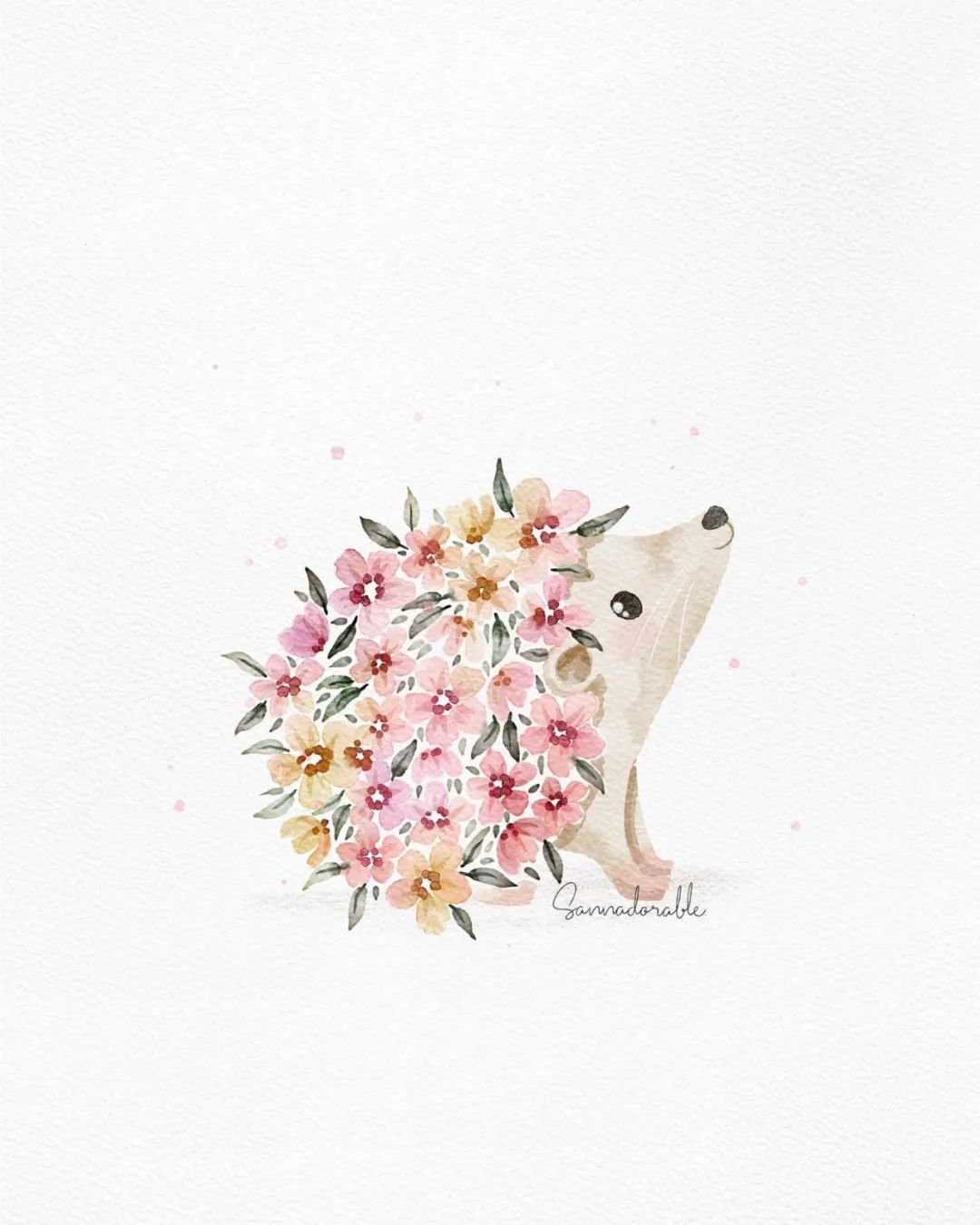 这些水彩动物插画,俏皮又精致,可爱值拉满,让人看了就非常开心,来自