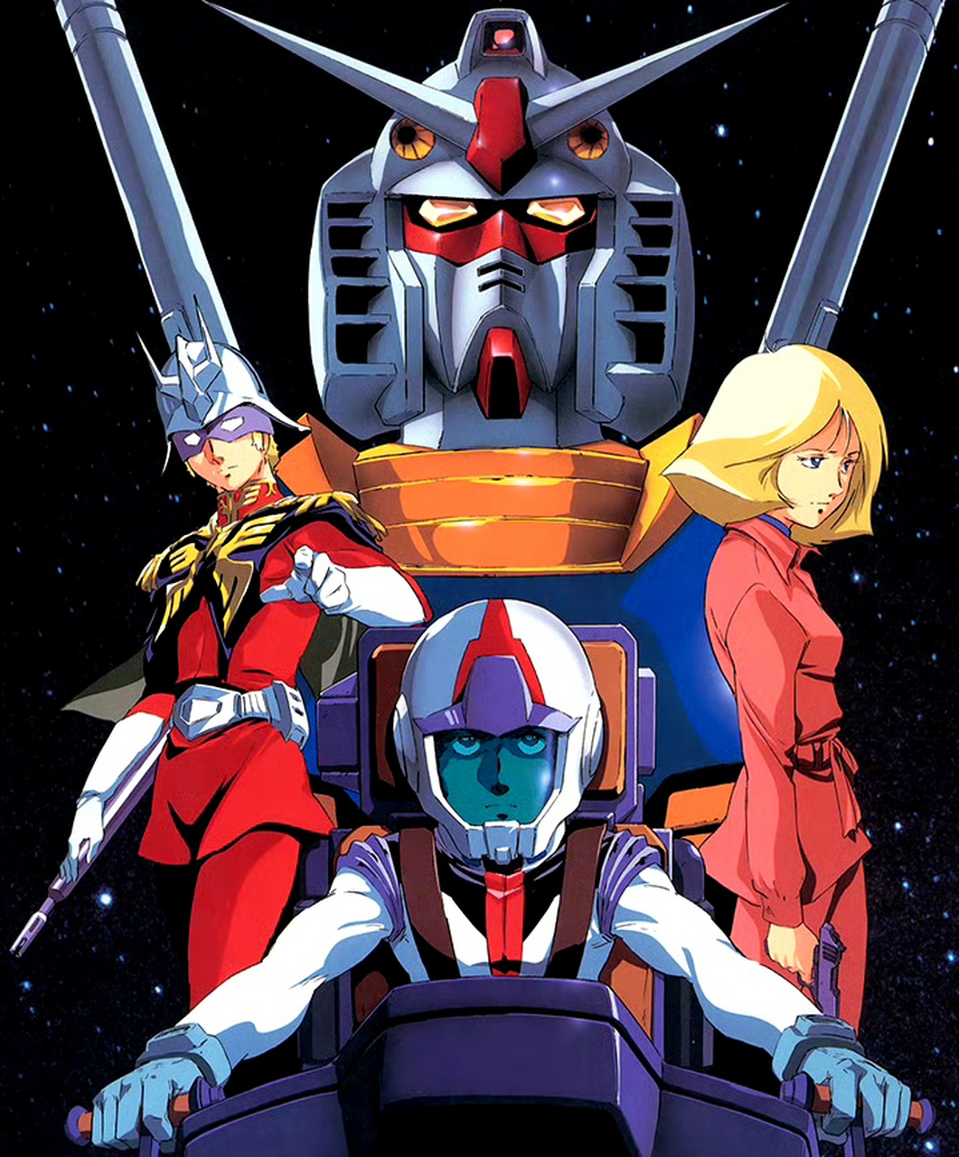 动画《机动战士高达0079》ld封绘插画欣赏,展现了阿姆罗的成长历程和