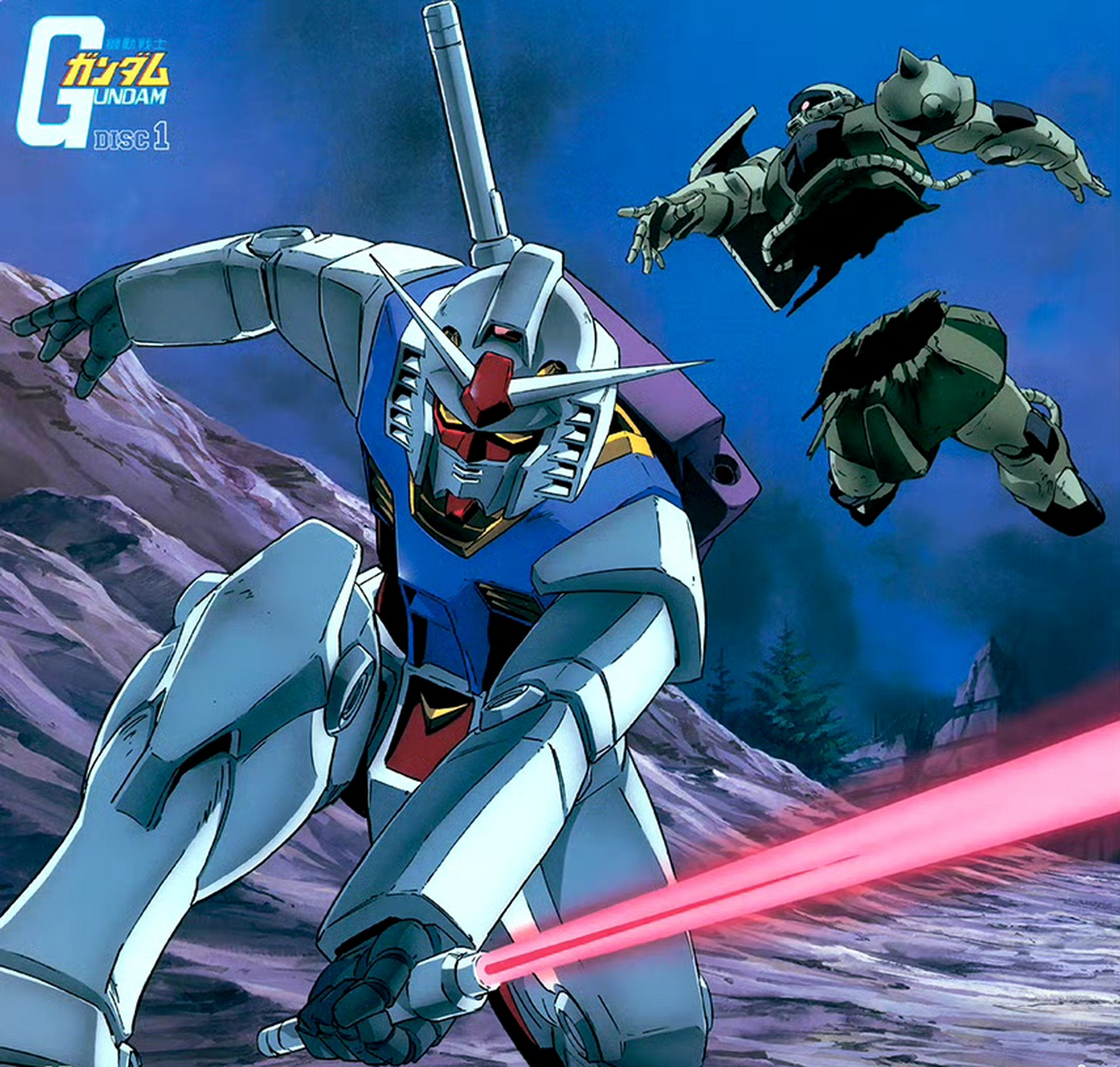 动画《机动战士高达0079》ld封绘插画欣赏,展现了阿姆罗的成长历程和