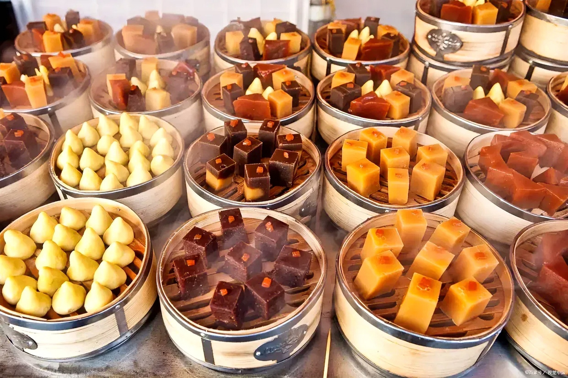 港式砵仔糕也太精致了吧,我都觉得这不是糕点,而是精美的工艺品.