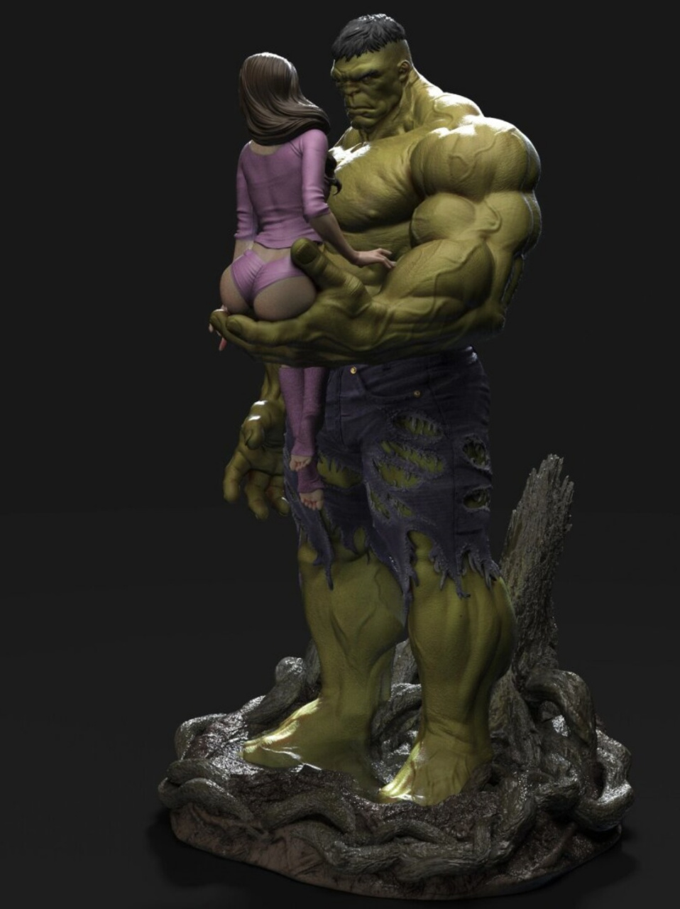 模型分享  绿巨人,其真实身份为罗伯特·布鲁斯·班纳,是美国漫威漫画