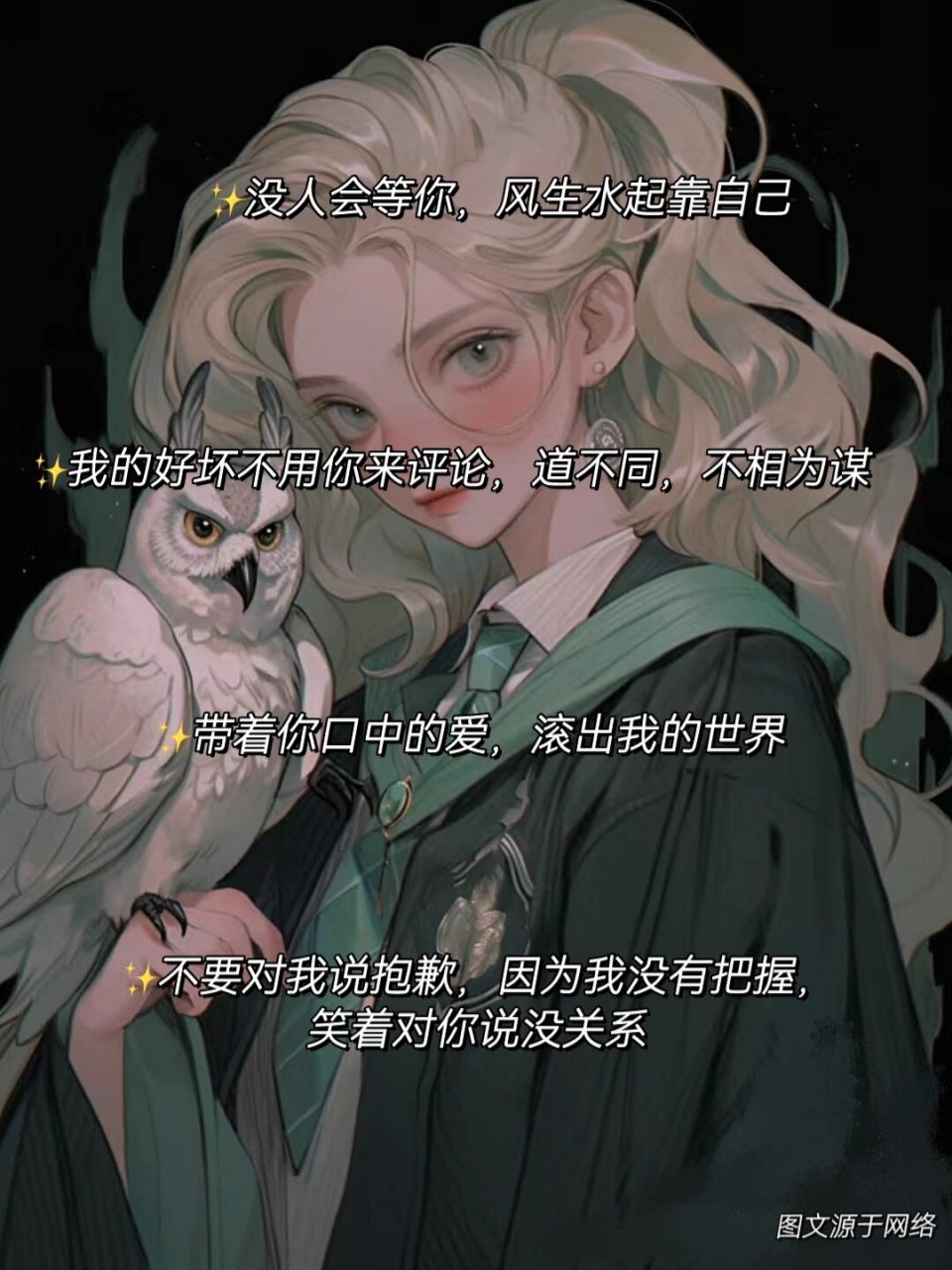 斯莱特林女孩的专属文案野心十足  专属于斯莱特林女孩的独特魅力与