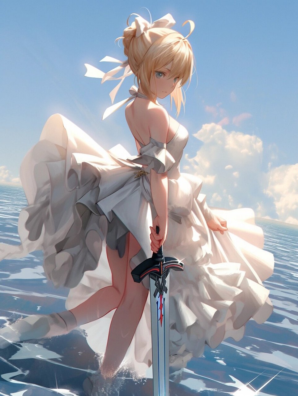 saber lily海边篇
