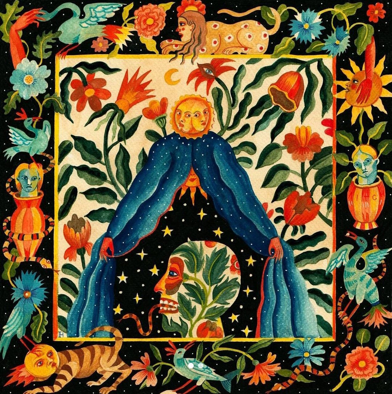 神爱众生,亦爱万物  嘿,你们知道艺术家插画师aitch吗?