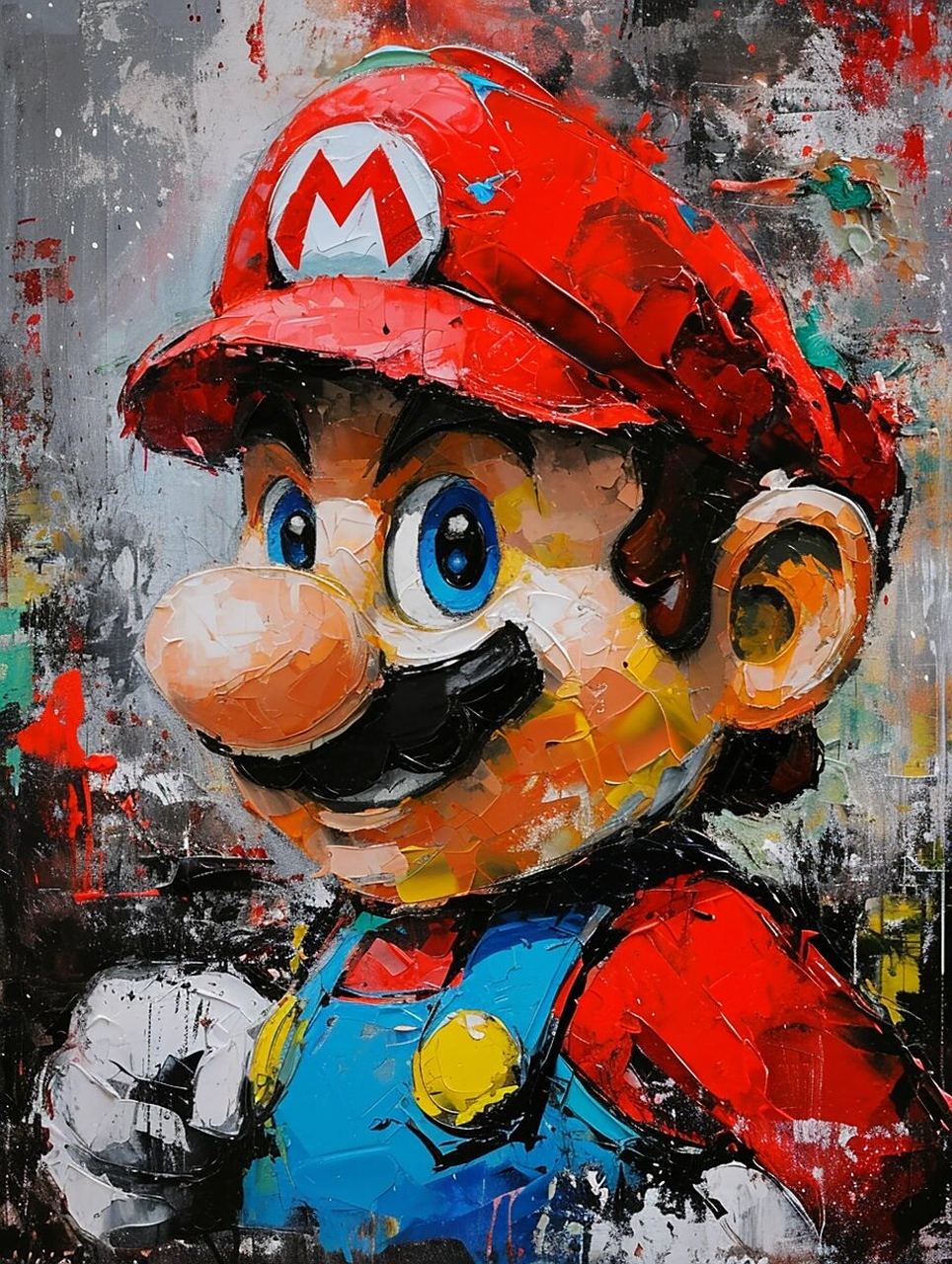 绝美艺术大发现!马里奥油画,你绝对没见过的跨界之作!