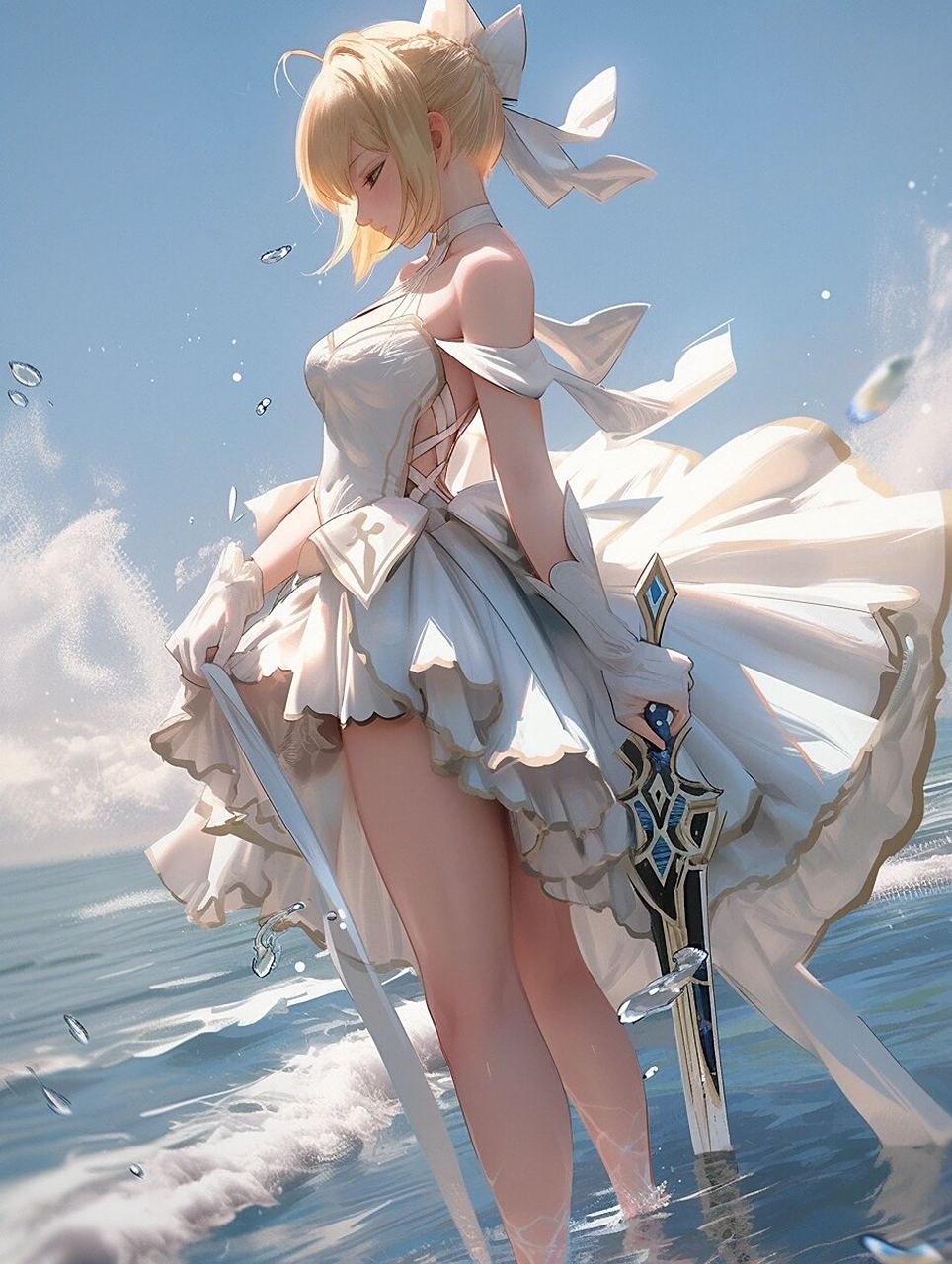 saber lily海边篇
