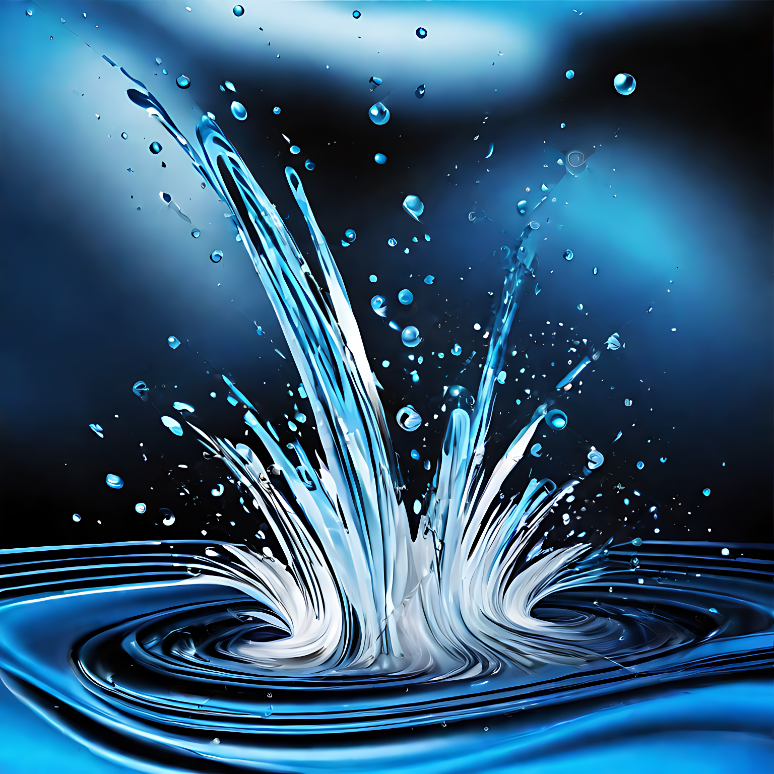 水珠跳跃,如精灵嬉戏,舞姿优雅,动态十足