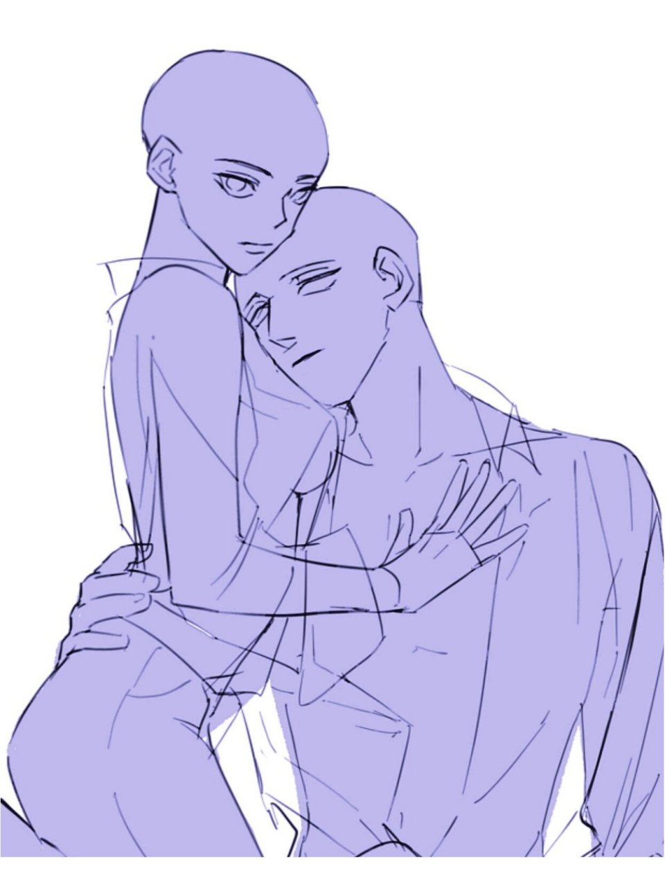 【线稿模板】双强cp的纠缠不休  无论是初学者还是资深画师,这里都有